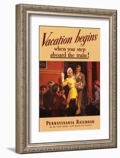 Vacation Begins-null-Framed Art Print