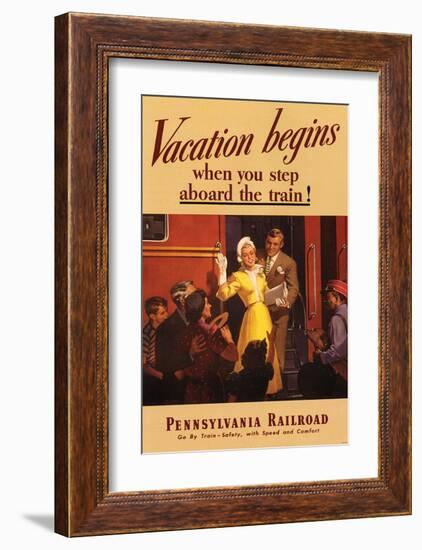 Vacation Begins-null-Framed Art Print