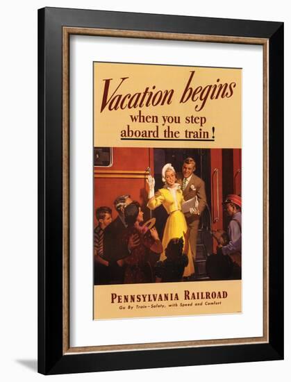 Vacation Begins-null-Framed Art Print