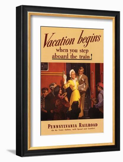 Vacation Begins-null-Framed Art Print