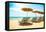 Vacation Concept. Spain. Beach on Costa Del Sol. Mediterranean Sea-Subbotina Anna-Framed Premier Image Canvas