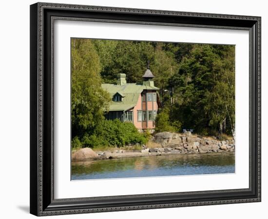 Vacation Home on Island in Helsinki Harbor, Helsinki, Finland-Nancy & Steve Ross-Framed Photographic Print