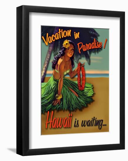 Vacation in Hawaii-null-Framed Giclee Print