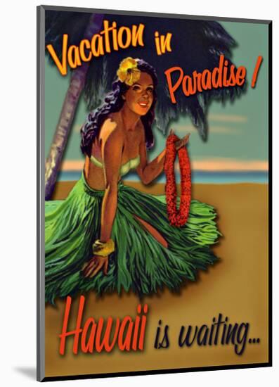 Vacation in Hawaii-null-Mounted Giclee Print