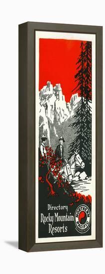 Vacation Spots in the Rockies Brochure, 1928-null-Framed Premier Image Canvas