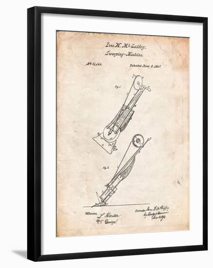 Vaccuum Cleaner Patent-Cole Borders-Framed Art Print