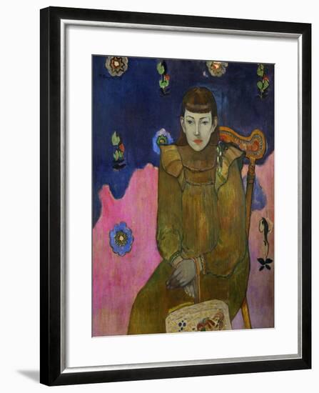 Vaiite (Jeanne) Goupil, Daughter of French Public Notary Auguste Goupil of Papeete, Tahiti-Paul Gauguin-Framed Giclee Print