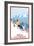 Vail, CO - Vail Downhill Skier-Lantern Press-Framed Art Print