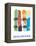 Vail, Colorado, Snowboards in the Snow-Lantern Press-Framed Stretched Canvas