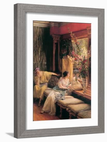 Vain Courtship-Sir Lawrence Alma-Tadema-Framed Art Print