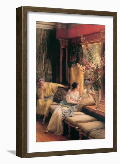 Vain Courtship-Sir Lawrence Alma-Tadema-Framed Art Print