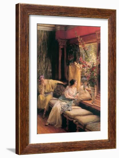 Vain Courtship-Sir Lawrence Alma-Tadema-Framed Art Print