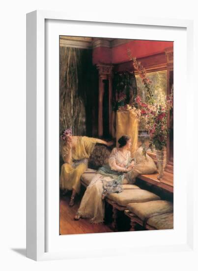 Vain Courtship-Sir Lawrence Alma-Tadema-Framed Art Print