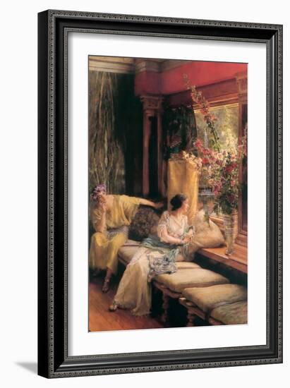 Vain Courtship-Sir Lawrence Alma-Tadema-Framed Art Print