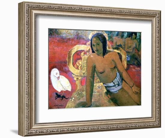 Vairumati, 1896-Paul Gauguin-Framed Giclee Print