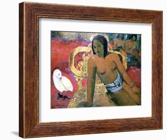 Vairumati, 1896-Paul Gauguin-Framed Giclee Print