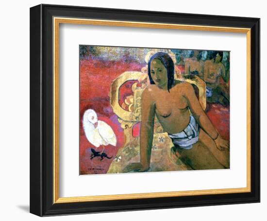 Vairumati, 1896-Paul Gauguin-Framed Giclee Print