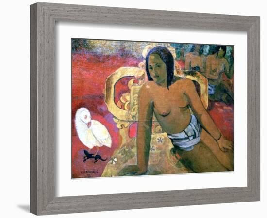 Vairumati, 1896-Paul Gauguin-Framed Giclee Print