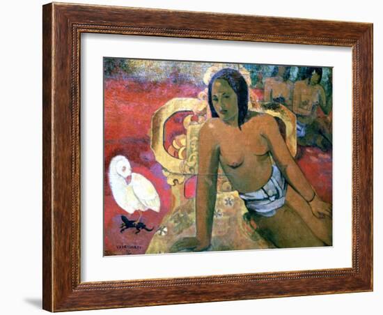 Vairumati, 1896-Paul Gauguin-Framed Giclee Print