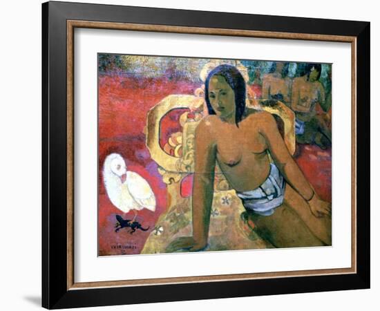 Vairumati, 1896-Paul Gauguin-Framed Giclee Print