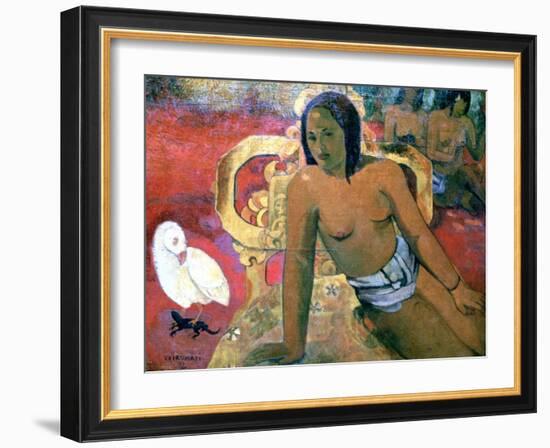 Vairumati, 1896-Paul Gauguin-Framed Giclee Print