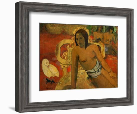 Vairumati, 1897-Paul Gauguin-Framed Giclee Print