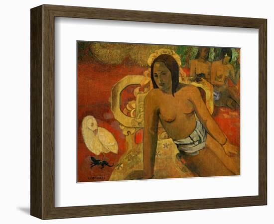 Vairumati, 1897-Paul Gauguin-Framed Giclee Print