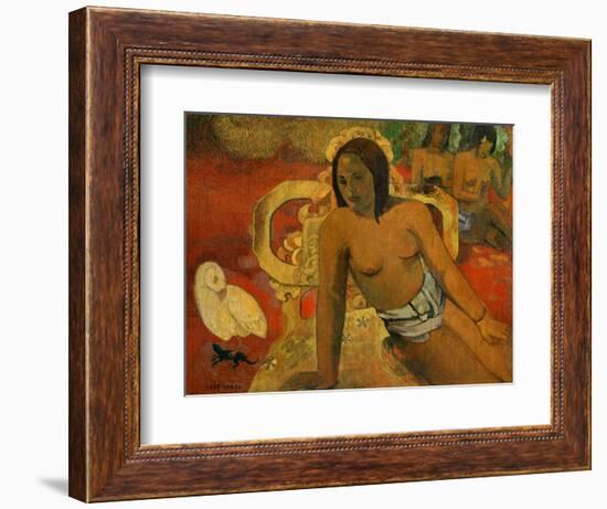 Vairumati, 1897-Paul Gauguin-Framed Giclee Print