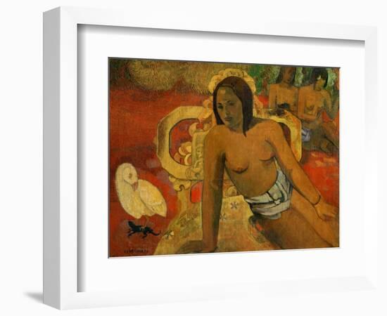 Vairumati, 1897-Paul Gauguin-Framed Giclee Print