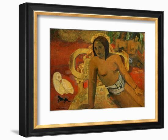 Vairumati, 1897-Paul Gauguin-Framed Giclee Print