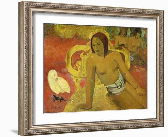 Vairumati, 1897-Paul Gauguin-Framed Giclee Print