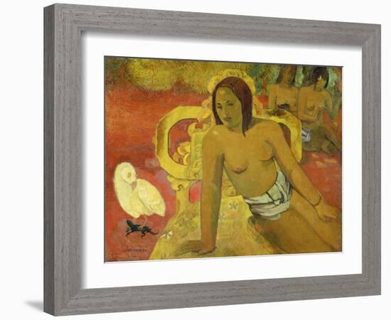 Vairumati, 1897-Paul Gauguin-Framed Giclee Print