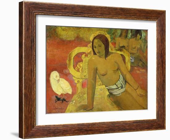 Vairumati, 1897-Paul Gauguin-Framed Giclee Print