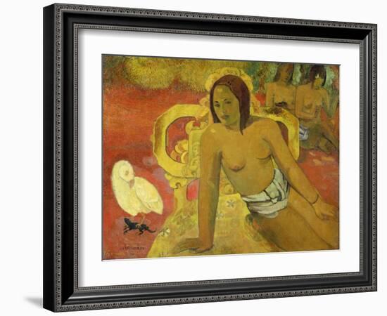 Vairumati, 1897-Paul Gauguin-Framed Giclee Print