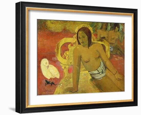 Vairumati, 1897-Paul Gauguin-Framed Giclee Print