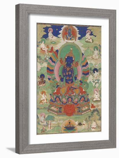 Vajradhara entouré de mahâsiddha-null-Framed Giclee Print