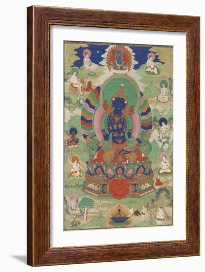 Vajradhara entouré de mahâsiddha-null-Framed Giclee Print