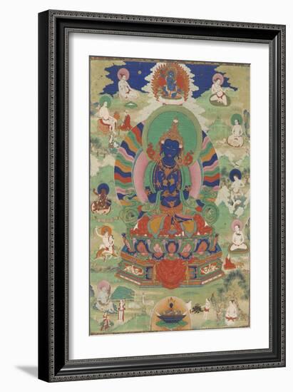 Vajradhara entouré de mahâsiddha--Framed Giclee Print