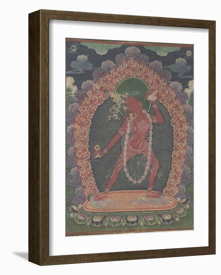 Vajravârâhi, sous son aspect Nâdi-dâkinî (« dakini rouge »).-null-Framed Giclee Print