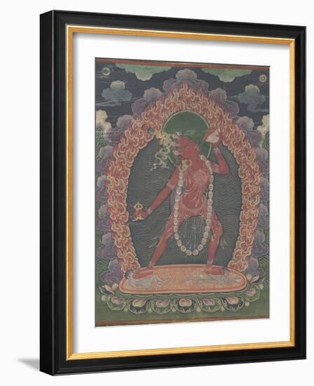 Vajravârâhi, sous son aspect Nâdi-dâkinî (« dakini rouge »).-null-Framed Giclee Print