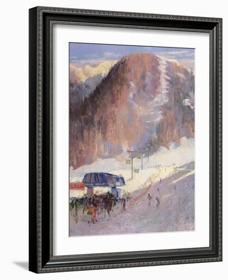 Val D'Isere - Solaise Express-Bob Brown-Framed Giclee Print