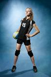 Volleyball Girl-Val Thoermer-Framed Premier Image Canvas