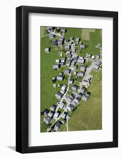 Valais, Goms, Gluringen, Mountain Village, Valais Architecture, Aerial Picture, Switzerland-Frank Fleischmann-Framed Photographic Print
