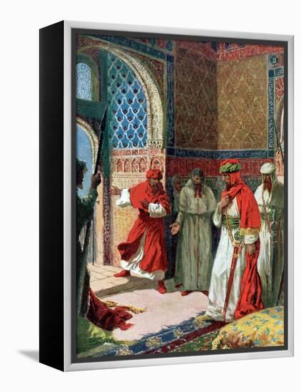Valda's Painting of Abu Abdullah known as "The Unfortunate," the Last Moorish King of Grenada-null-Framed Premier Image Canvas