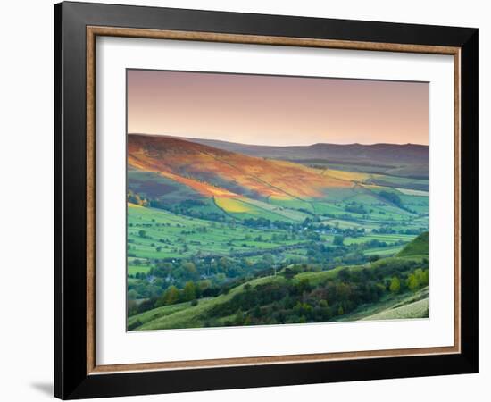 Vale of Edale, Peak District National Park, Derbyshire, England-Alan Copson-Framed Photographic Print