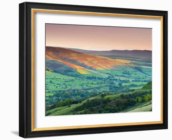 Vale of Edale, Peak District National Park, Derbyshire, England-Alan Copson-Framed Photographic Print