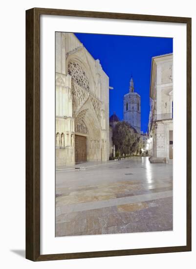 Valencia Cathedral at Dawn, Valencia, Spain-Rob Tilley-Framed Photographic Print