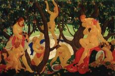 Gathering Apples, 1917-Valentin Alexandrovich Yakovlev-Giclee Print