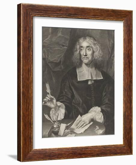 Valentin Conrart (1593-1675), conseiller et secrétaire de Louis XIV-Claude Lefebvre-Framed Giclee Print