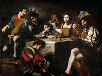 Meeting in a Tavern (Musician and Drinker)-Valentin de Boullogne-Giclee Print